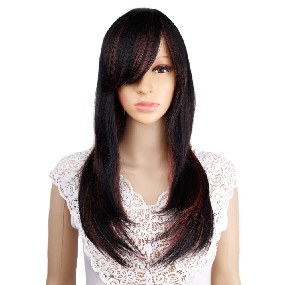 Long Straight Synthetic Wig for Crossdressers