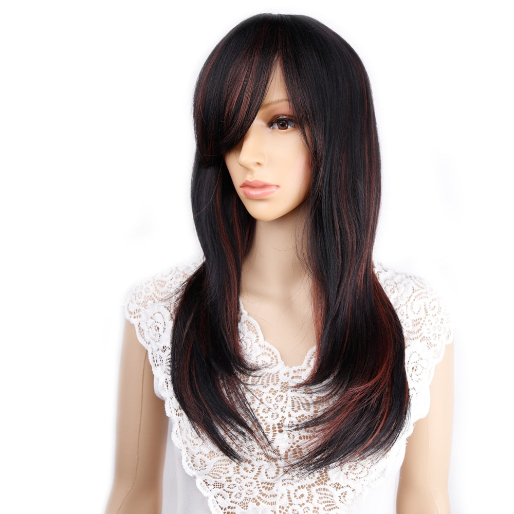 Long Straight Synthetic Wig for Crossdressers