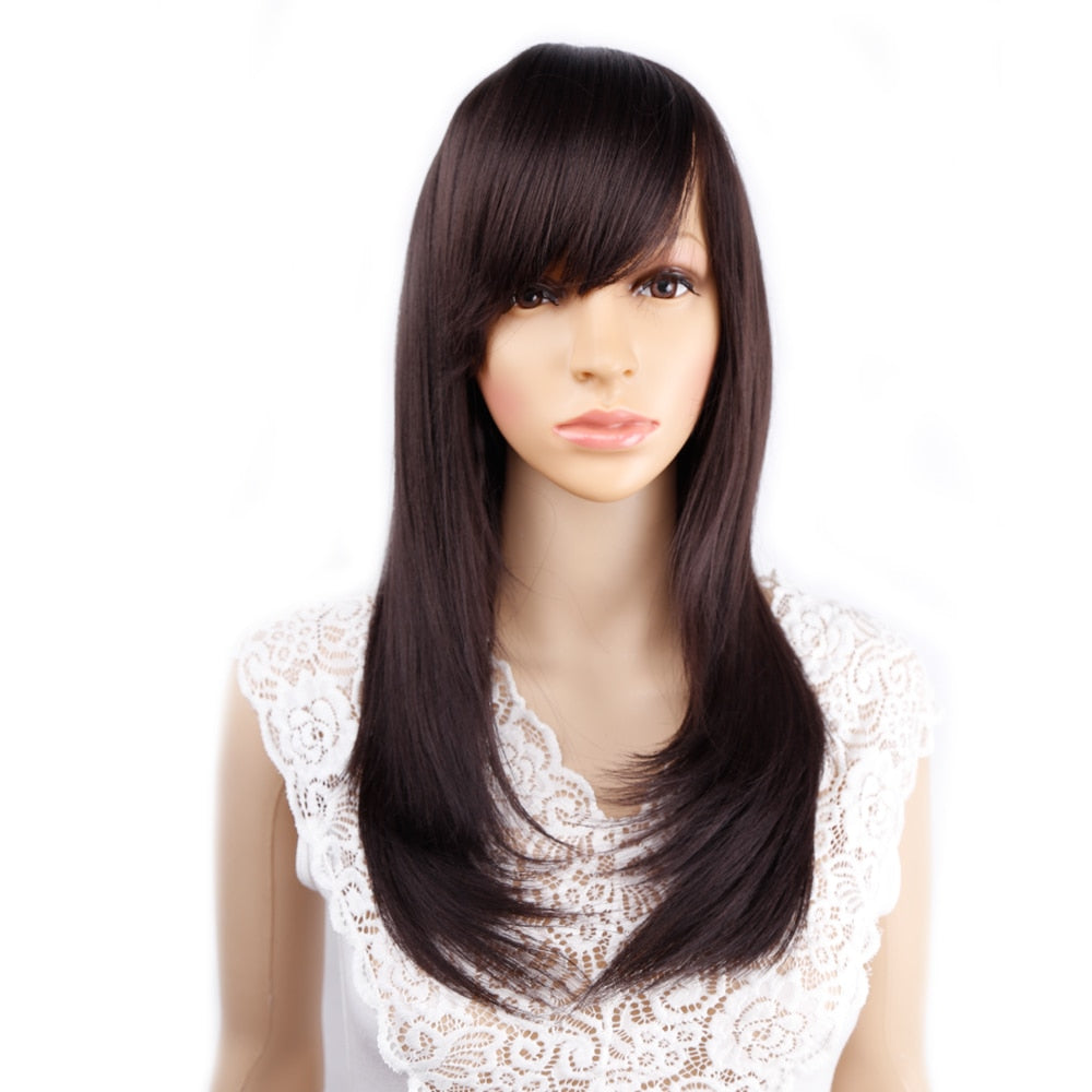Long Straight Synthetic Wig for Crossdressers