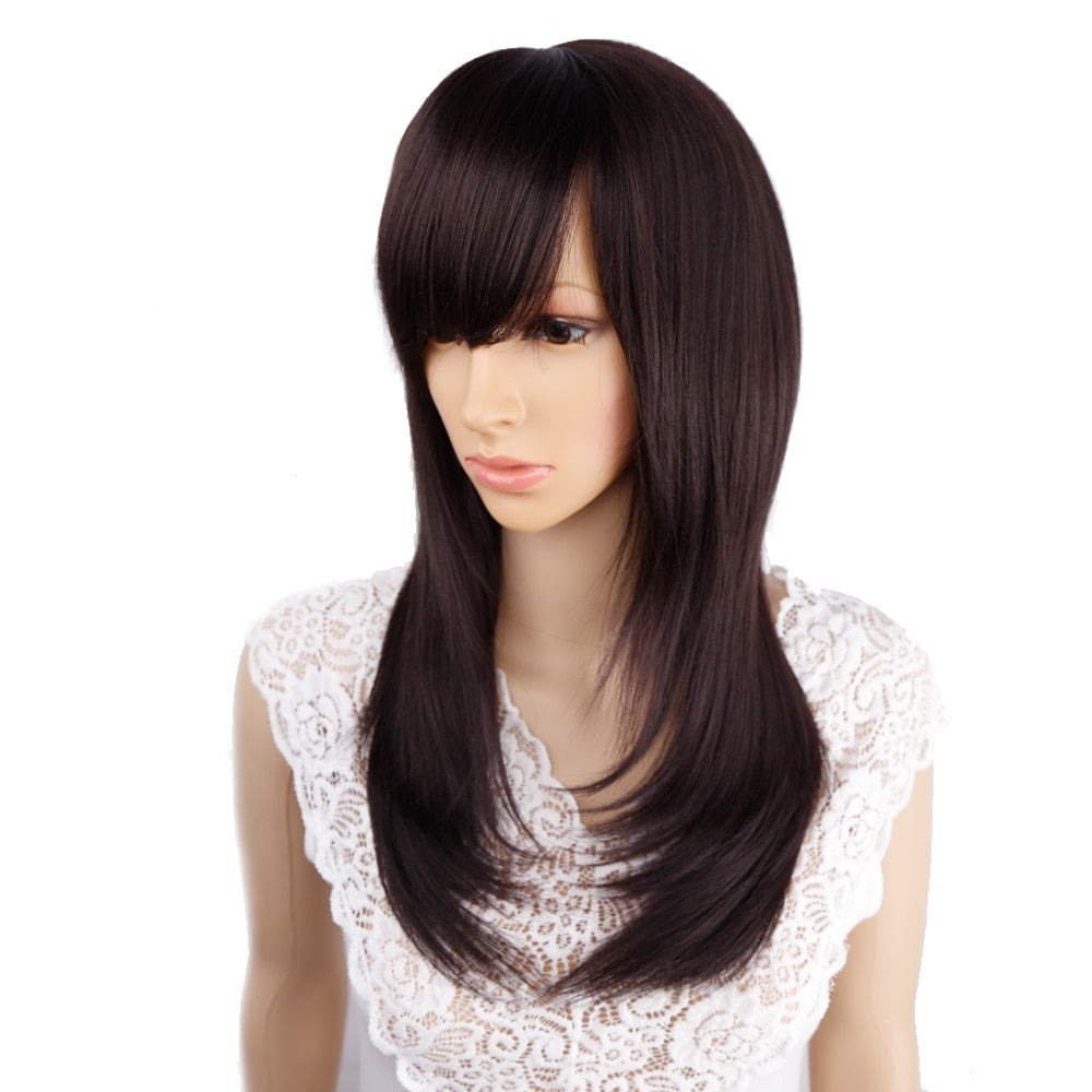 Long Straight Synthetic Wig for Crossdressers