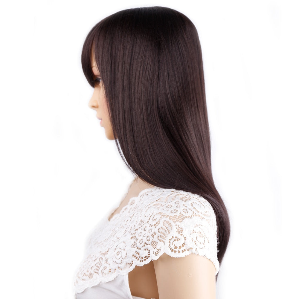 Long Straight Synthetic Wig for Crossdressers