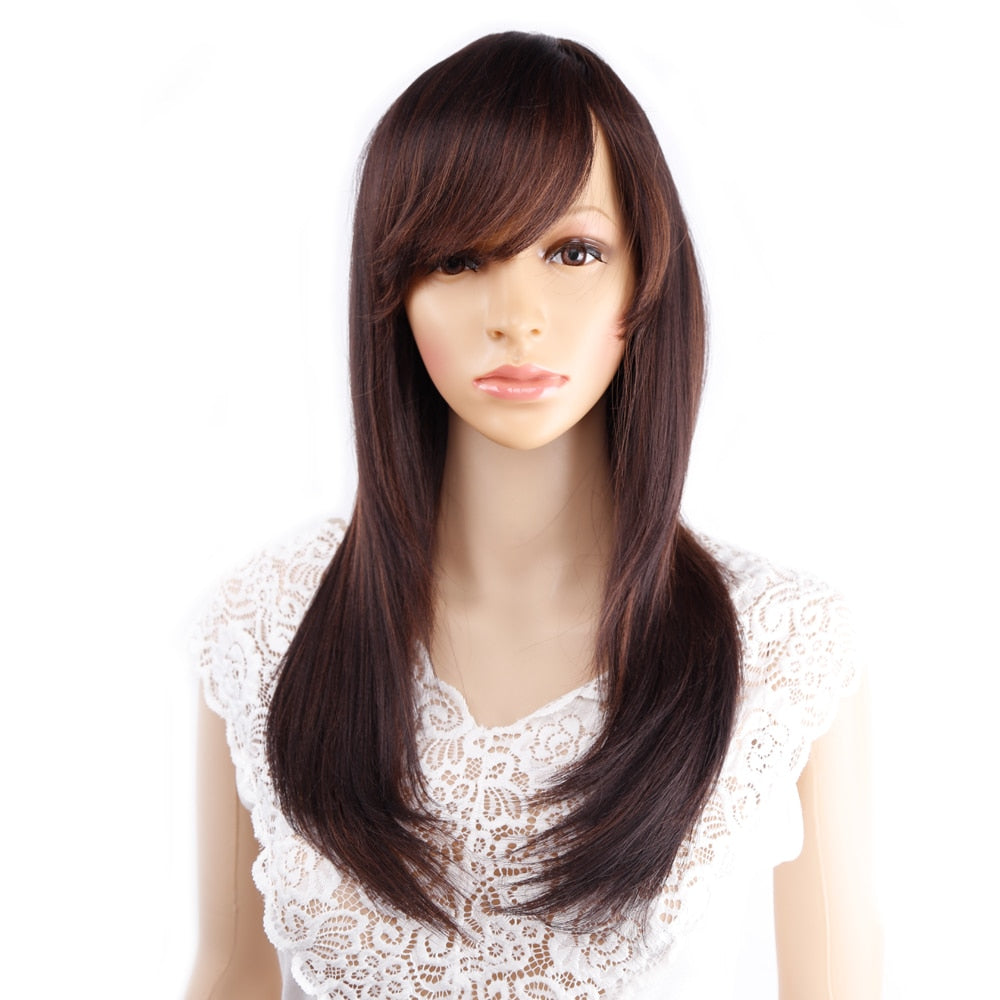Long Straight Synthetic Wig for Crossdressers