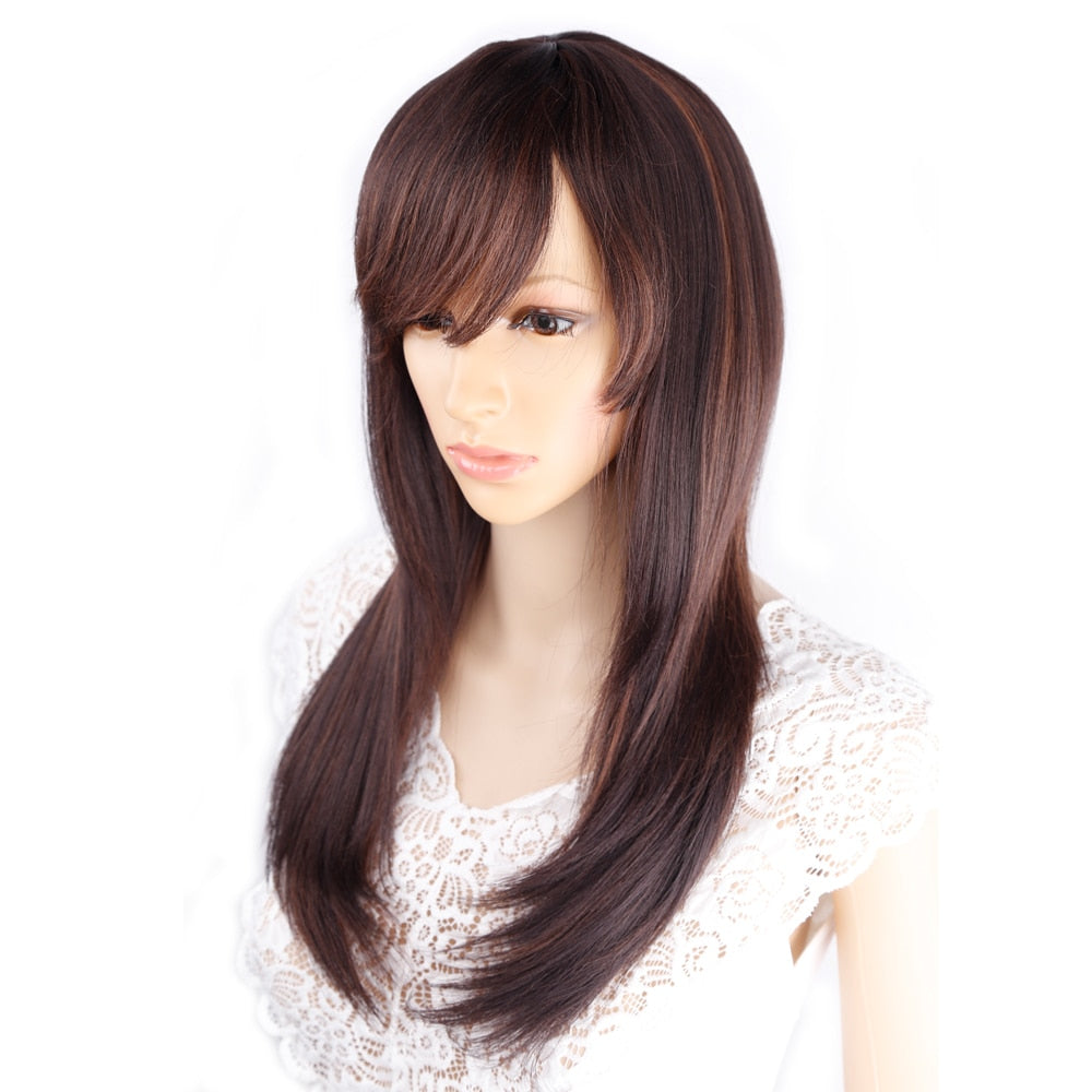 Long Straight Synthetic Wig for Crossdressers