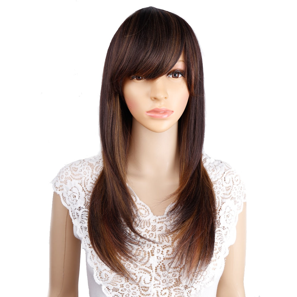 Long Straight Synthetic Wig for Crossdressers