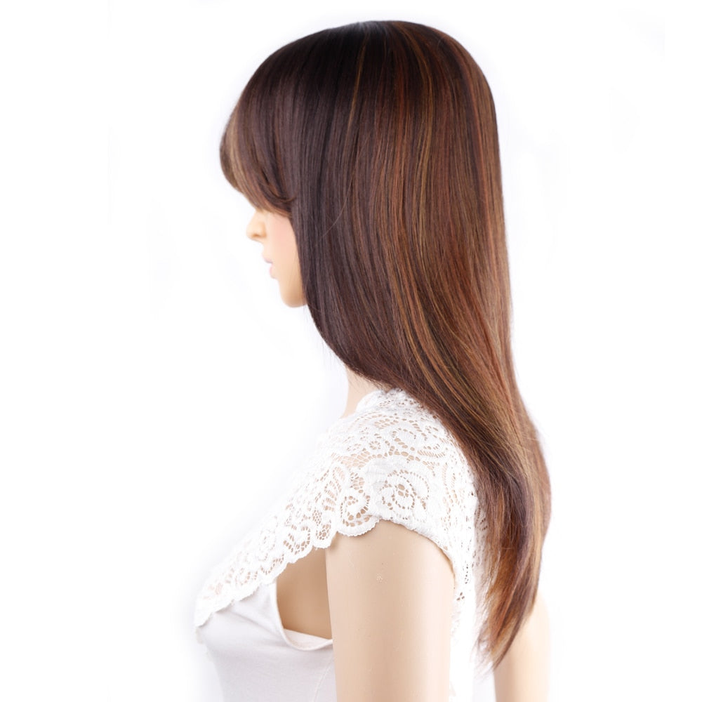 Long Straight Synthetic Wig for Crossdressers