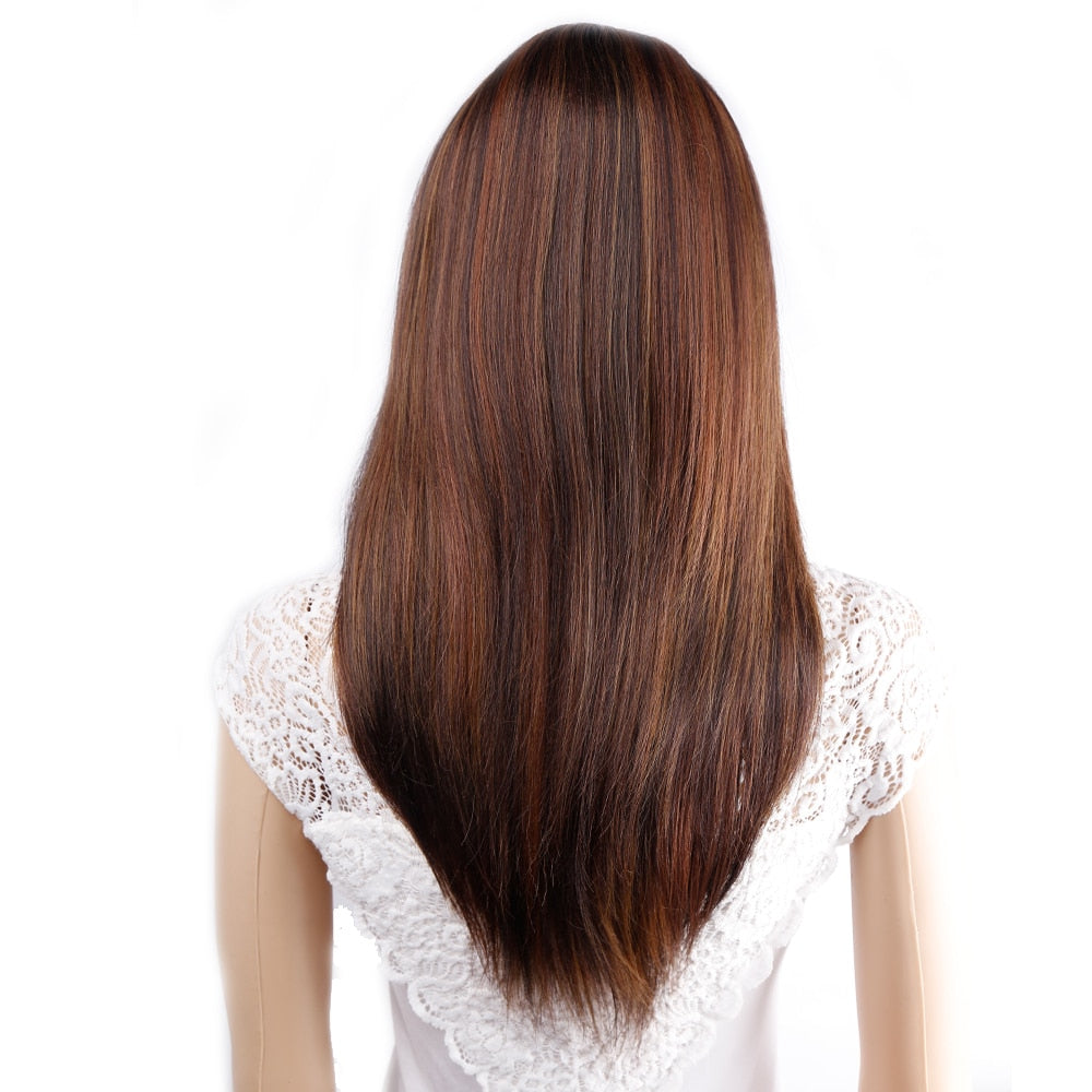 Long Straight Synthetic Wig for Crossdressers