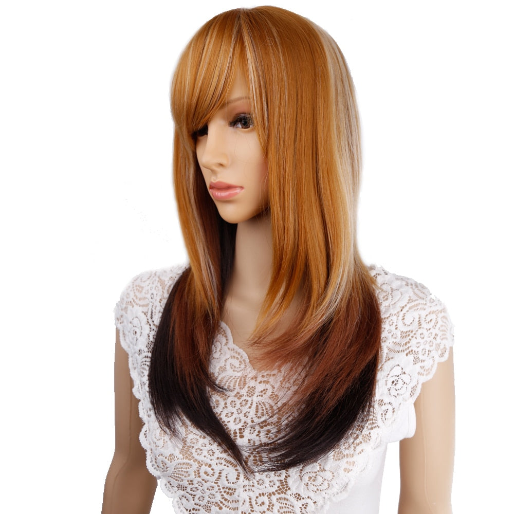 Long Straight Synthetic Wig for Crossdressers
