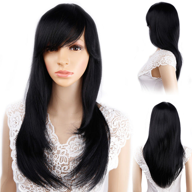 Long Straight Synthetic Wig for Crossdressers