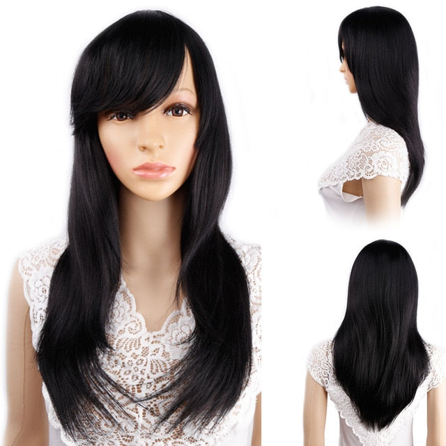 Long Straight Synthetic Wig for Crossdressers