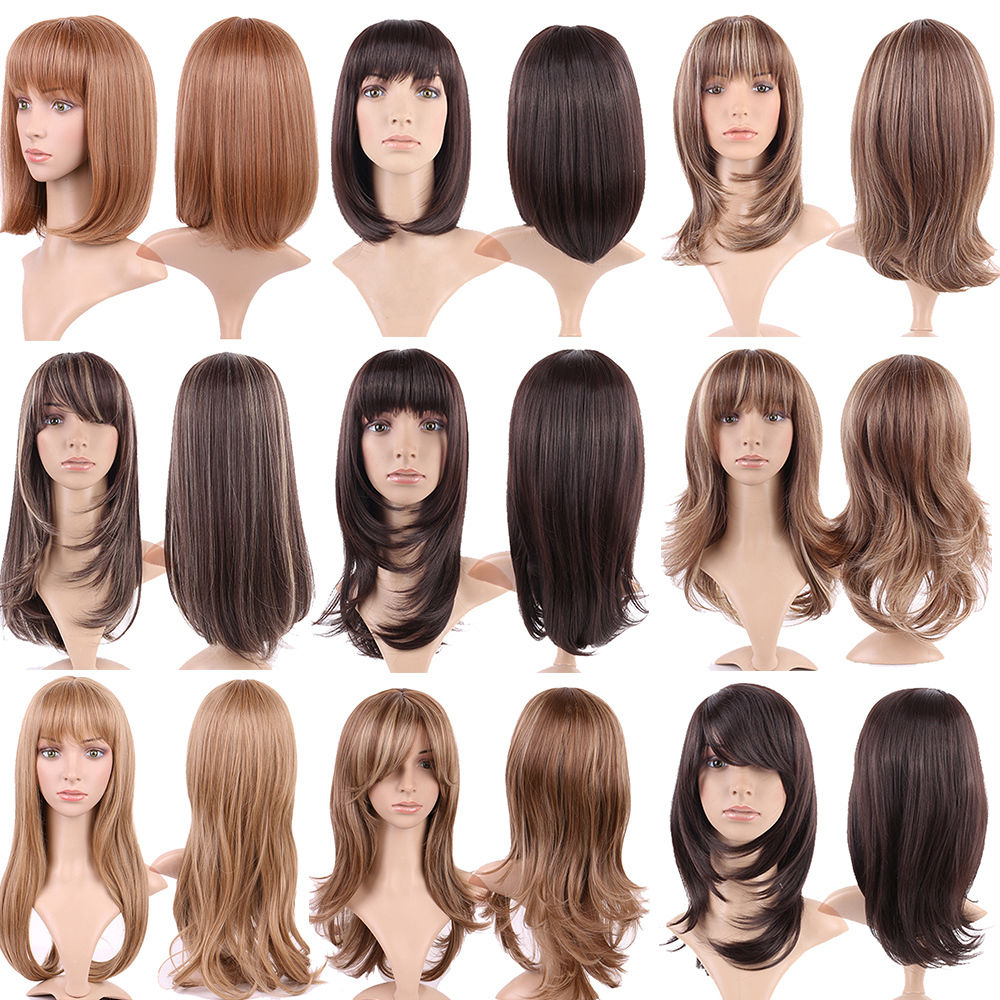 Synthetic Wigs for Crossdressers - Multiple Styles