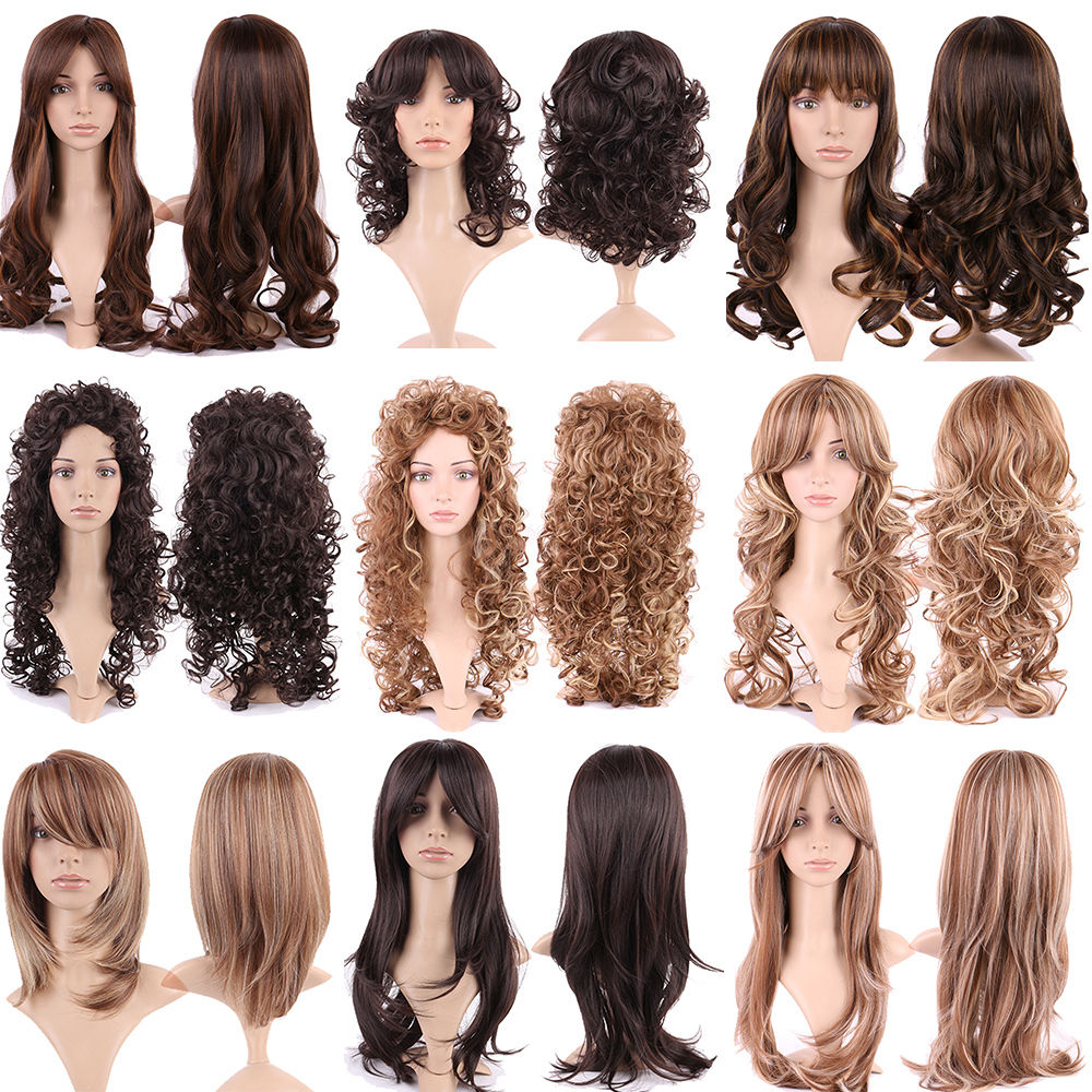 Synthetic Wigs for Crossdressers - Multiple Styles